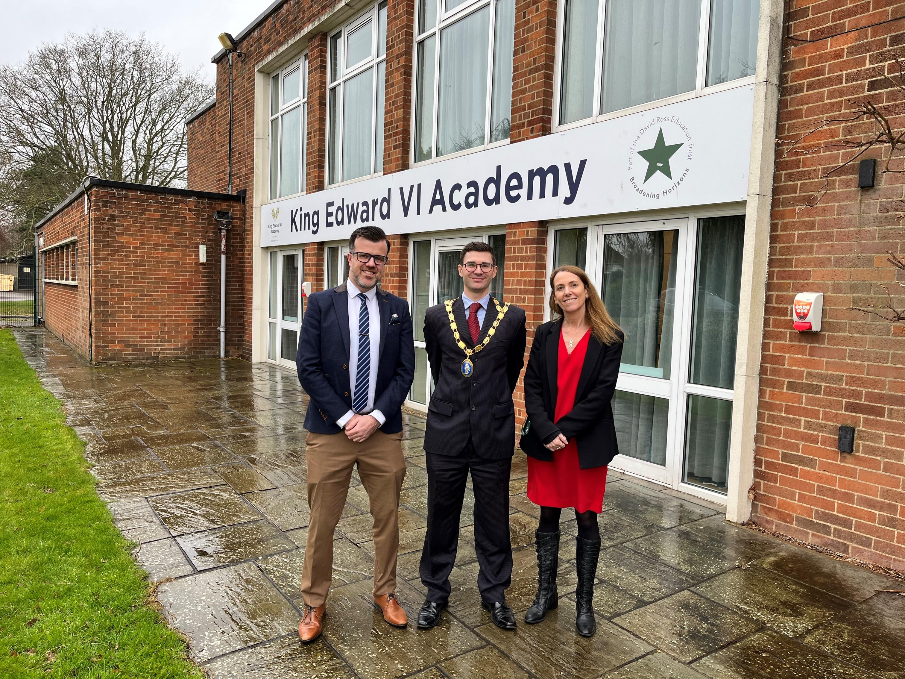 Mayor of spilsby at kevi academy